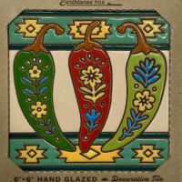 6x6 Decorative Tile--Chili Trio