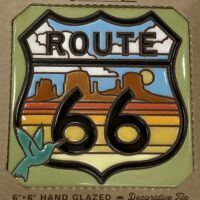 6x6 Decorative Tile--Route 66 Hummingbird