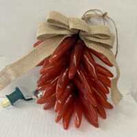 More Than Christmas Lighted Chile Ristra--Red