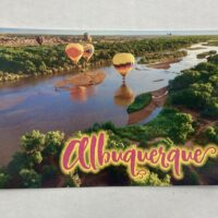 Post Card - Albuquerque Balloons on the Rio Grande